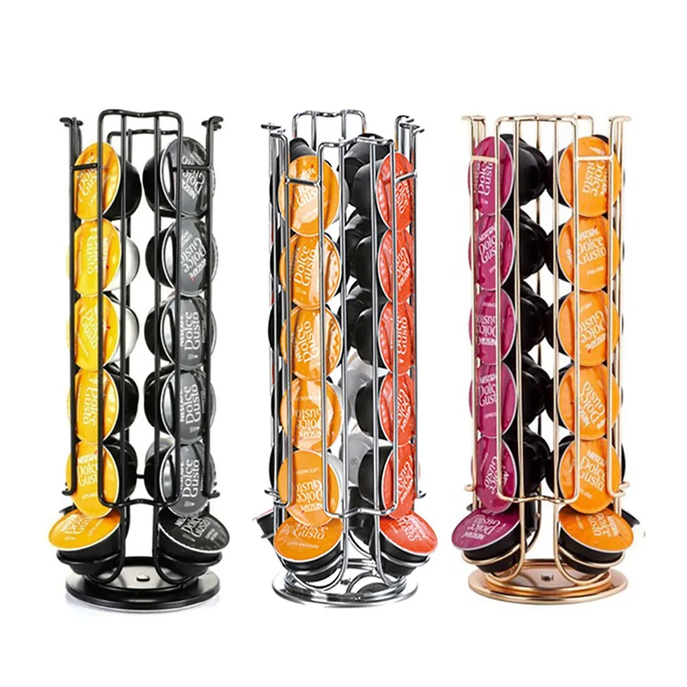 

NEW Iron Dolce Gusto Capsule Storage Rack Nespresso Capsule Rack Capsules Holder Display Organizer Coffee Stand Pods Coffeeware