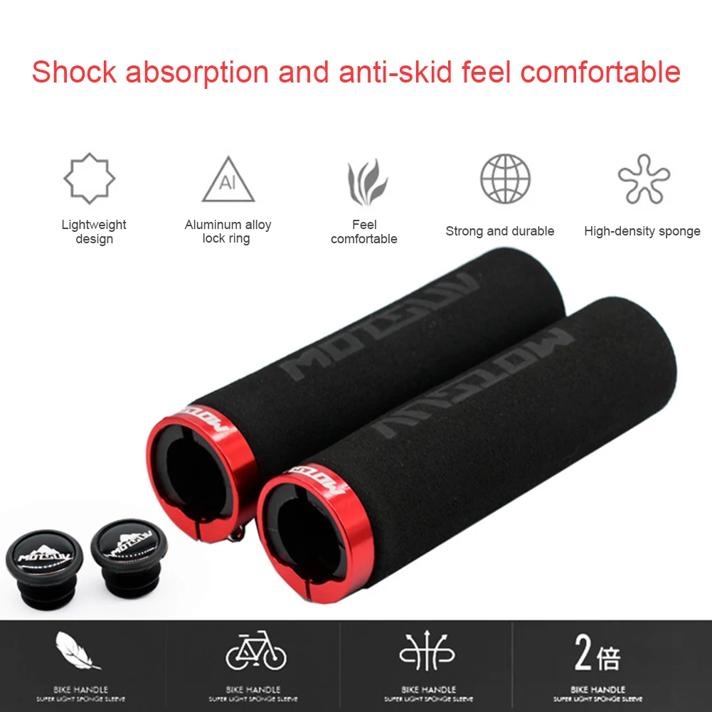 1 Pair MTB Silicone Sponge Bicycle Grips Handlebar Grips Anti-skid Shock-absorbing Soft Bike Grips Ultraight Cycling Handlebar
1 Pair MTB Silicone Sponge Bicycle Grips Handlebar Grips Anti-skid Shock-absorbing Soft Bike Grips Ultraight Cycling Handlebar