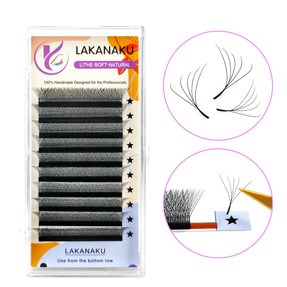 LAKANAKU 5D Shape Cilia Eyelash Extension 0.07 C/D Mink Natural Soft Professional Makeup Cilios
LAKANAKU 5D Shape Cilia Eyelash Extension 0.07 C/D Mink Natural Soft Professional Makeup Cilios