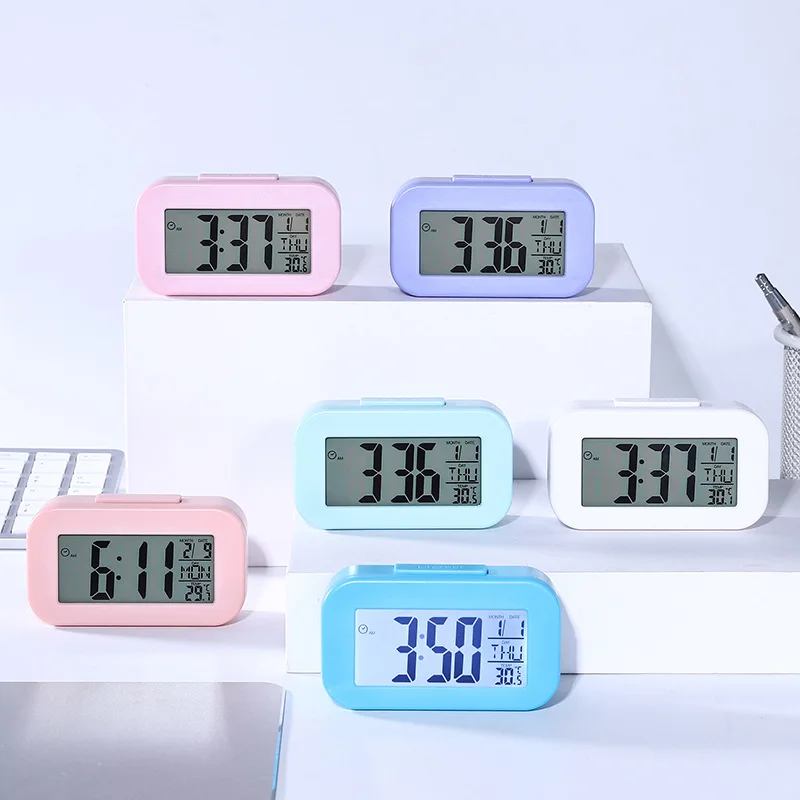 Simple Electronic Thermometer Electronic Clock Alarm Date Display Timing Bedside Smart Backlight Thermometer Electronic Watch
Simple Electronic Thermometer Electronic Clock Alarm Date Display Timing Bedside Smart Backlight Thermometer Electronic Watch