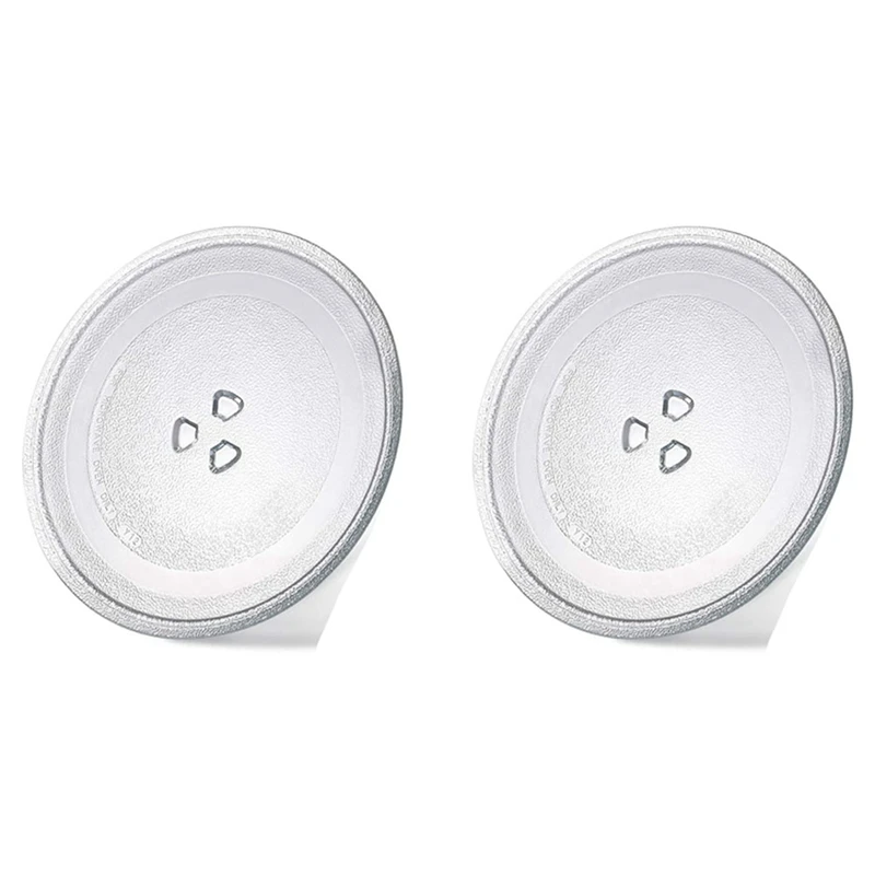 

2X 9.6 Inch Microwave Plate Spare Microwave Dish Durable Universal Microwave Turntable Glass Plates Replacement Plate