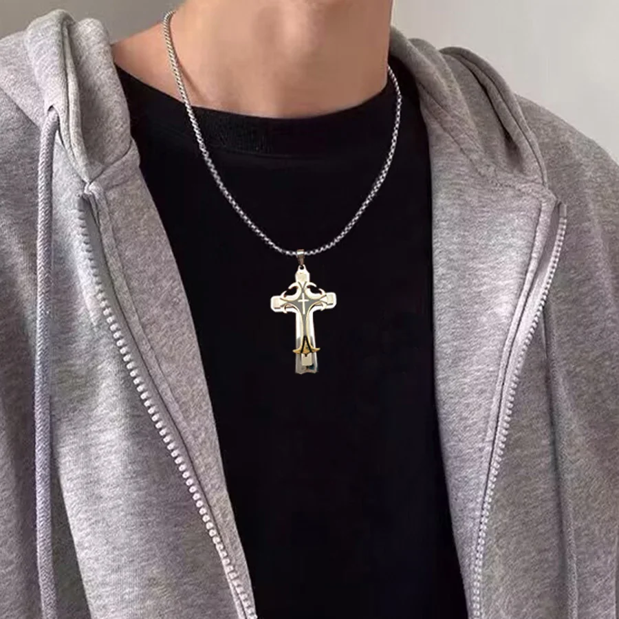 Buy 1 Get 1 Gift Free Stainless Steel Christian Jesus Cross Patten Pendant Necklace for Women and Men Chain Choker Statement
Buy 1 Get 1 Gift Free Stainless Steel Christian Jesus Cross Patten Pendant Necklace for Women and Men Chain Choker Statement