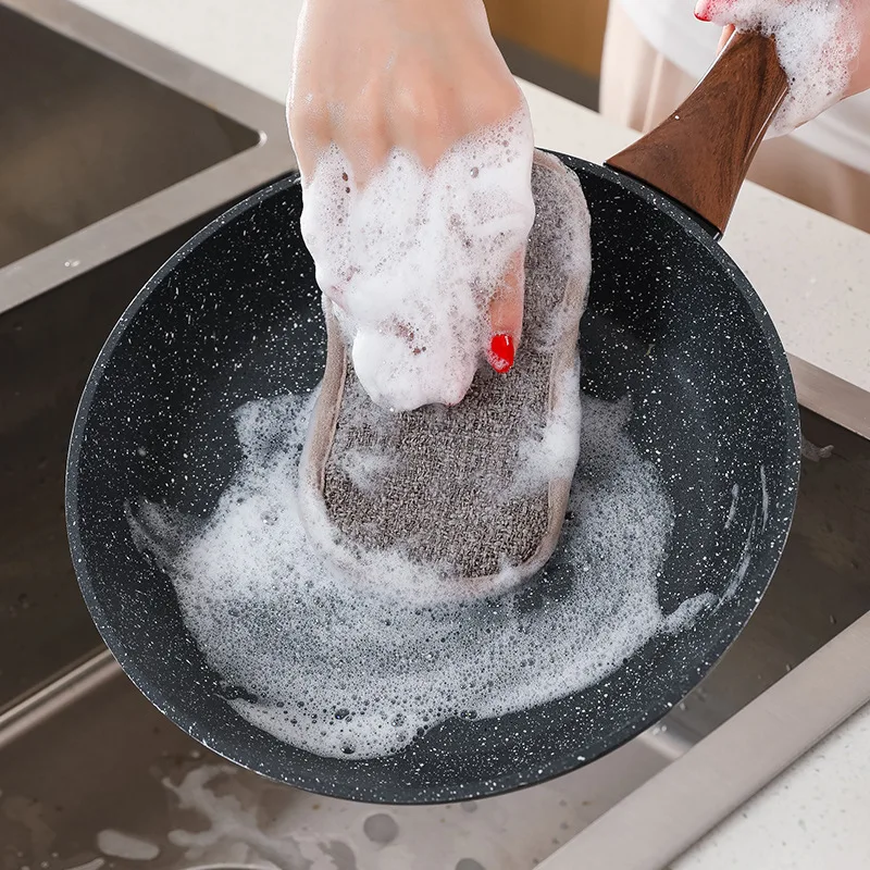 Multifunctional Double-sided Dishcloth Magic Sponges Inside to Wash Dishes Cleaning Gadgets Kitchen Accessories Utensils Home
Multifunctional Double-sided Dishcloth Magic Sponges Inside to Wash Dishes Cleaning Gadgets Kitchen Accessories Utensils Home