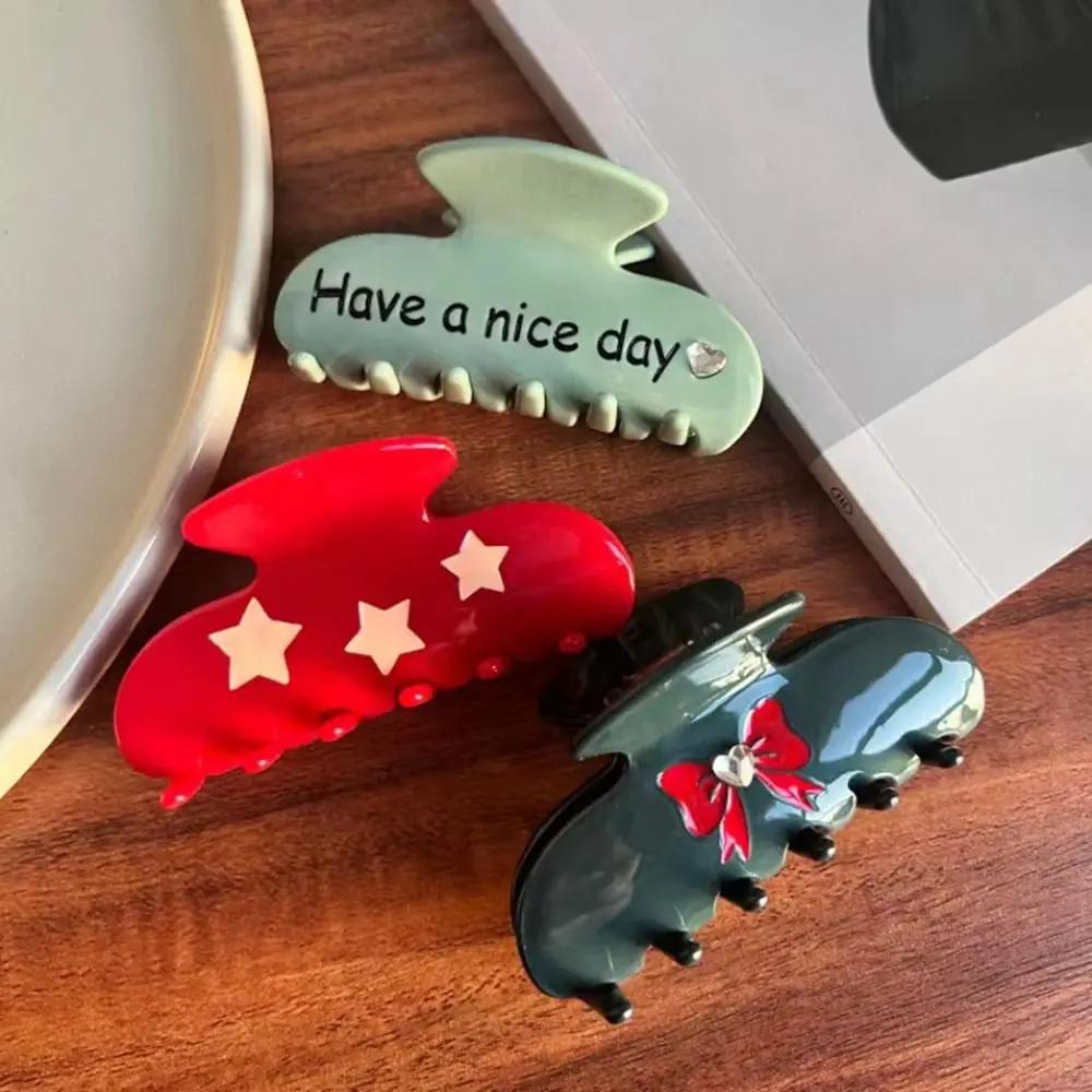 Letter Bowknot Star Bow Acetic Acid Hair Clip Female Hair Accessories Korean Style Headwear Rhinestone Hair Claw
Letter Bowknot Star Bow Acetic Acid Hair Clip Female Hair Accessories Korean Style Headwear Rhinestone Hair Claw