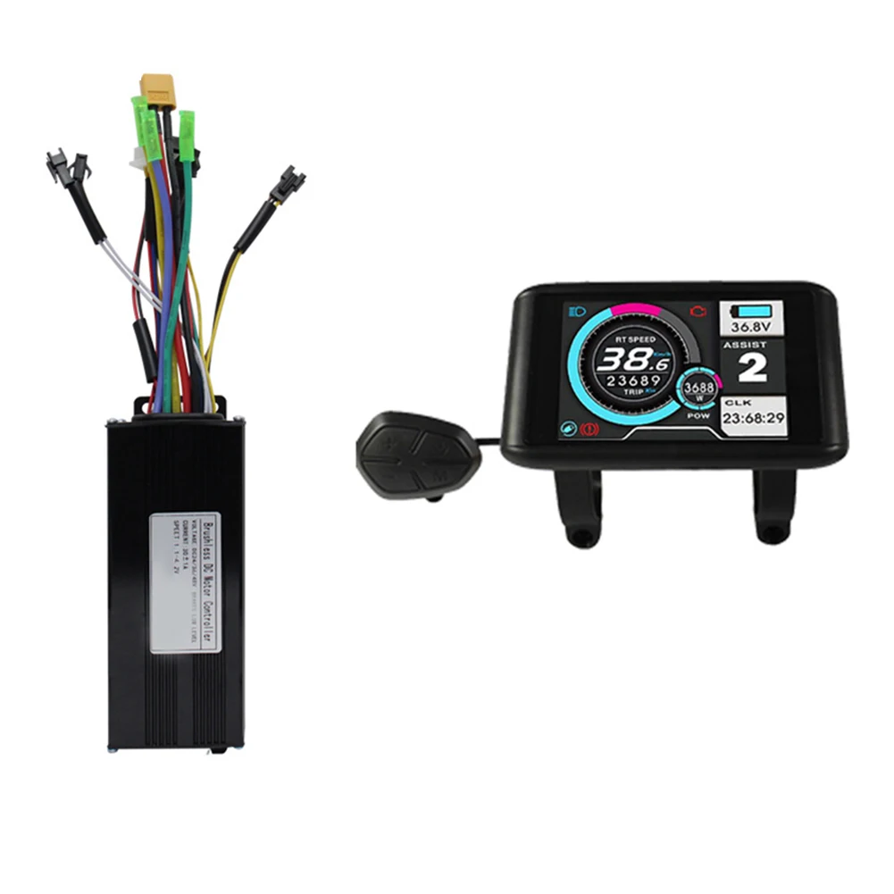 Electric Bike Controller Display Set 24V-48V 750W-1000W 30A 3-Mode Sine Wave Controller With Ukc-1 LCD Display 5pins
Electric Bike Controller Display Set 24V-48V 750W-1000W 30A 3-Mode Sine Wave Controller With Ukc-1 LCD Display 5pins