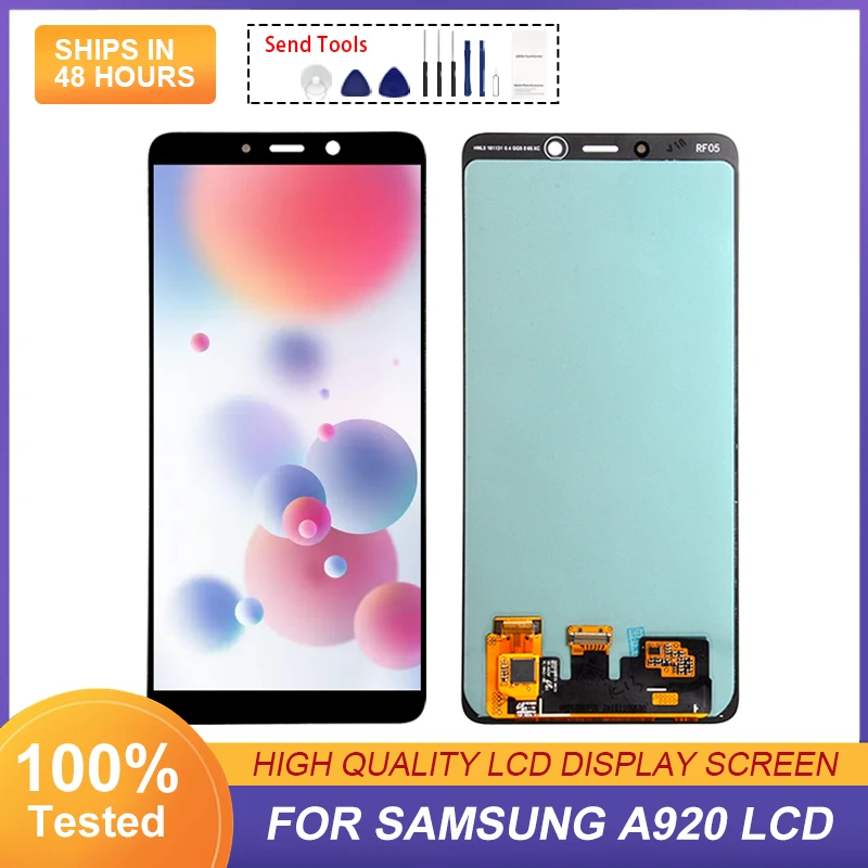 1Pcs OLED 6.3 Inch A9 2018 Display For Samsung Galaxy A920 LCD Touch Screen Digitizer Assembly Free Shipping With Tools
1Pcs OLED 6.3 Inch A9 2018 Display For Samsung Galaxy A920 LCD Touch Screen Digitizer Assembly Free Shipping With Tools
