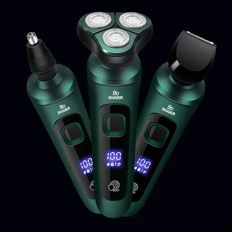 4 In 1 Smart Electric Shaver LCD Digital Display Three-head Floating Razor USB Rechargeable Washing Multi-function Beard Knife
4 In 1 Smart Electric Shaver LCD Digital Display Three-head Floating Razor USB Rechargeable Washing Multi-function Beard Knife