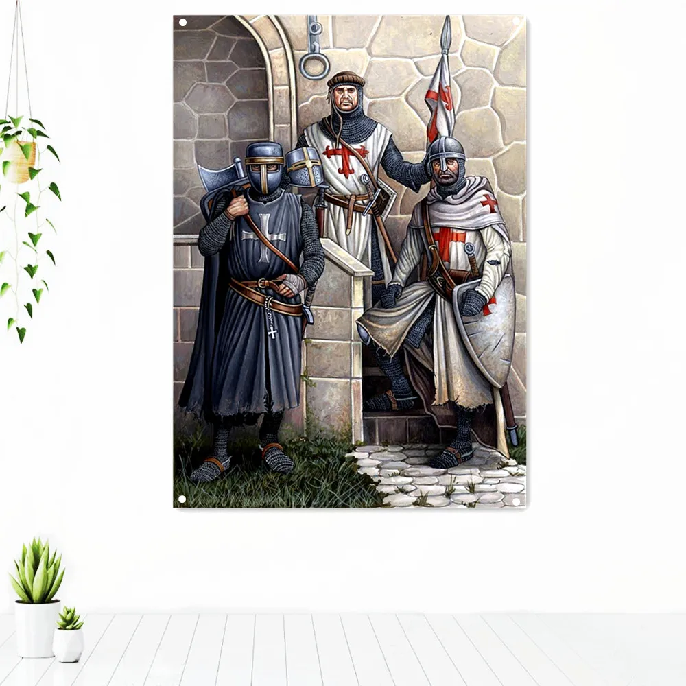 Masonic Knight Templar Flag Banner Wall Hangings Painting Samurai Tapestry Posters Polyester Metal grommets custom printed flag
Masonic Knight Templar Flag Banner Wall Hangings Painting Samurai Tapestry Posters Polyester Metal grommets custom printed flag