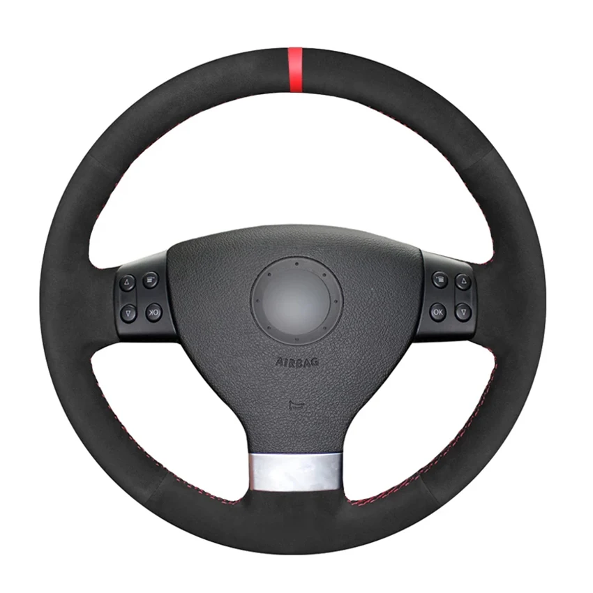 Black Artificial Suede Red Marker Steering Wheel Cover for Volkswagen VW Golf 5 (V) Golf Plus Polo Jetta Passat Variant Tiguan
Black Artificial Suede Red Marker Steering Wheel Cover for Volkswagen VW Golf 5 (V) Golf Plus Polo Jetta Passat Variant Tiguan
