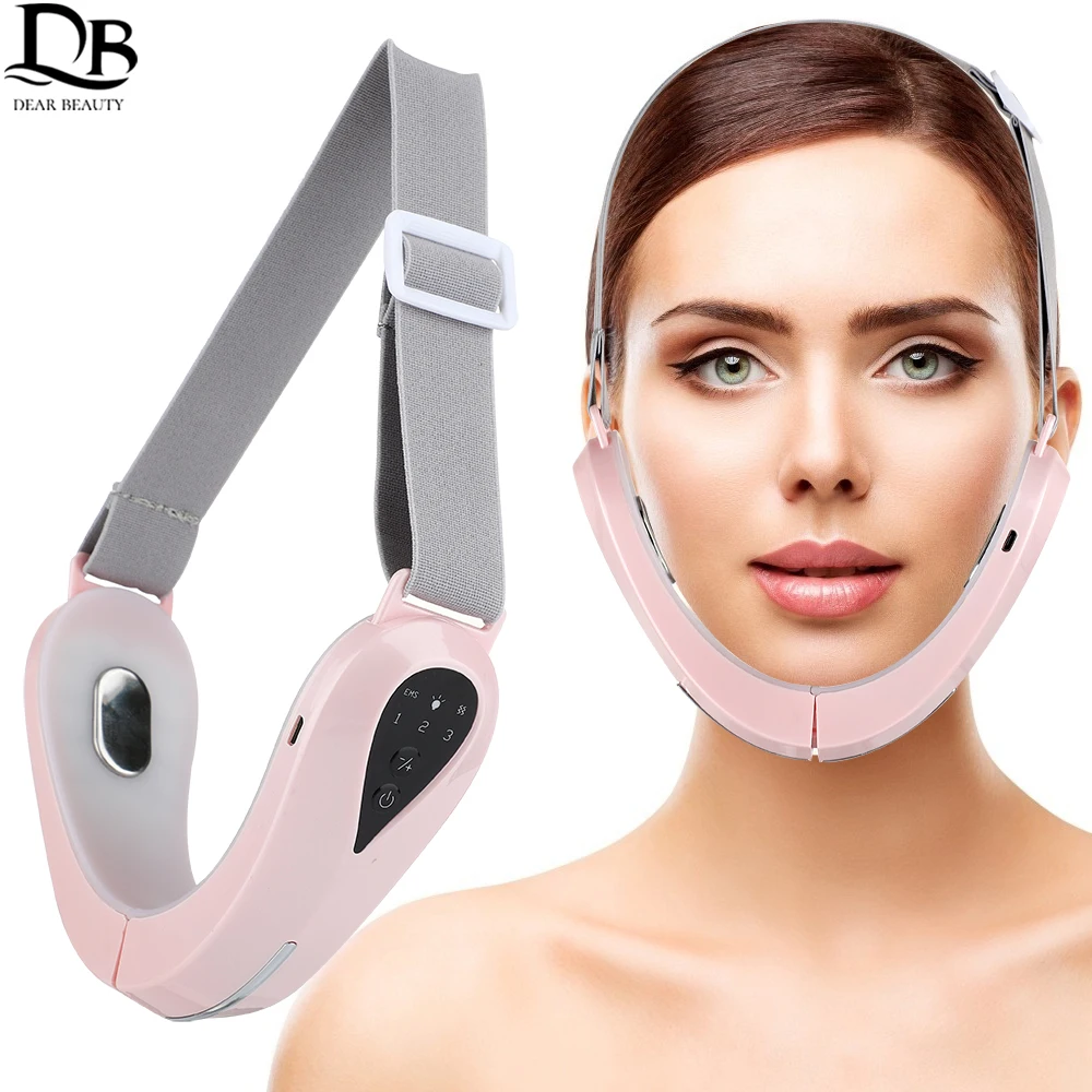EMS Facial Lifting Device Face Massager V-Line Lift Up Belt Chin Lift LED Slimming Vibration Facial Massager Face Skin Care
EMS Facial Lifting Device Face Massager V-Line Lift Up Belt Chin Lift LED Slimming Vibration Facial Massager Face Skin Care