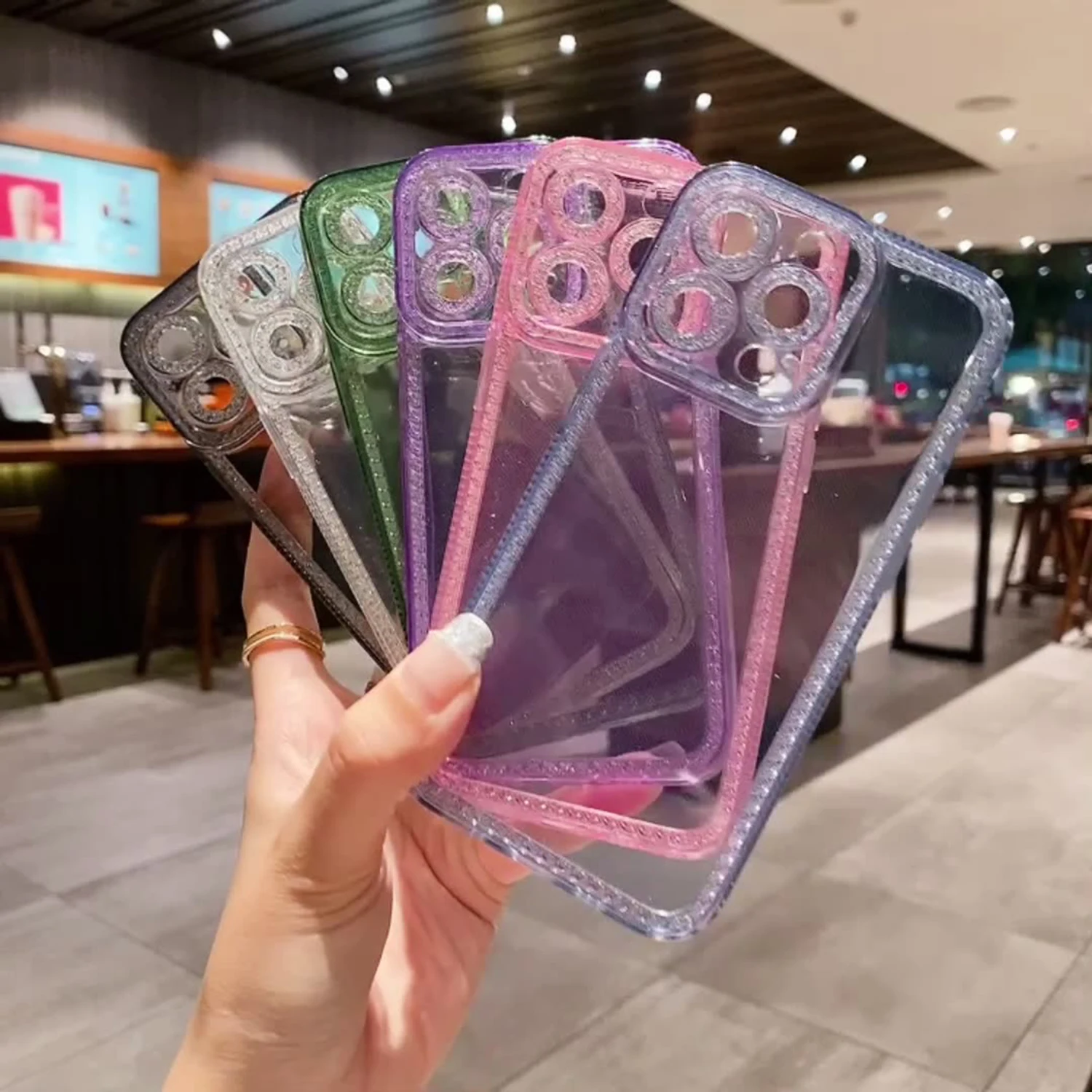 Fashion Clear Case For iPhone 14 13 12 11 Pro XS Max XR Soft TPU Shining Cases For iPhone 8 7 6 Plus Transparent Back Cover Case
Fashion Clear Case For iPhone 14 13 12 11 Pro XS Max XR Soft TPU Shining Cases For iPhone 8 7 6 Plus Transparent Back Cover Case