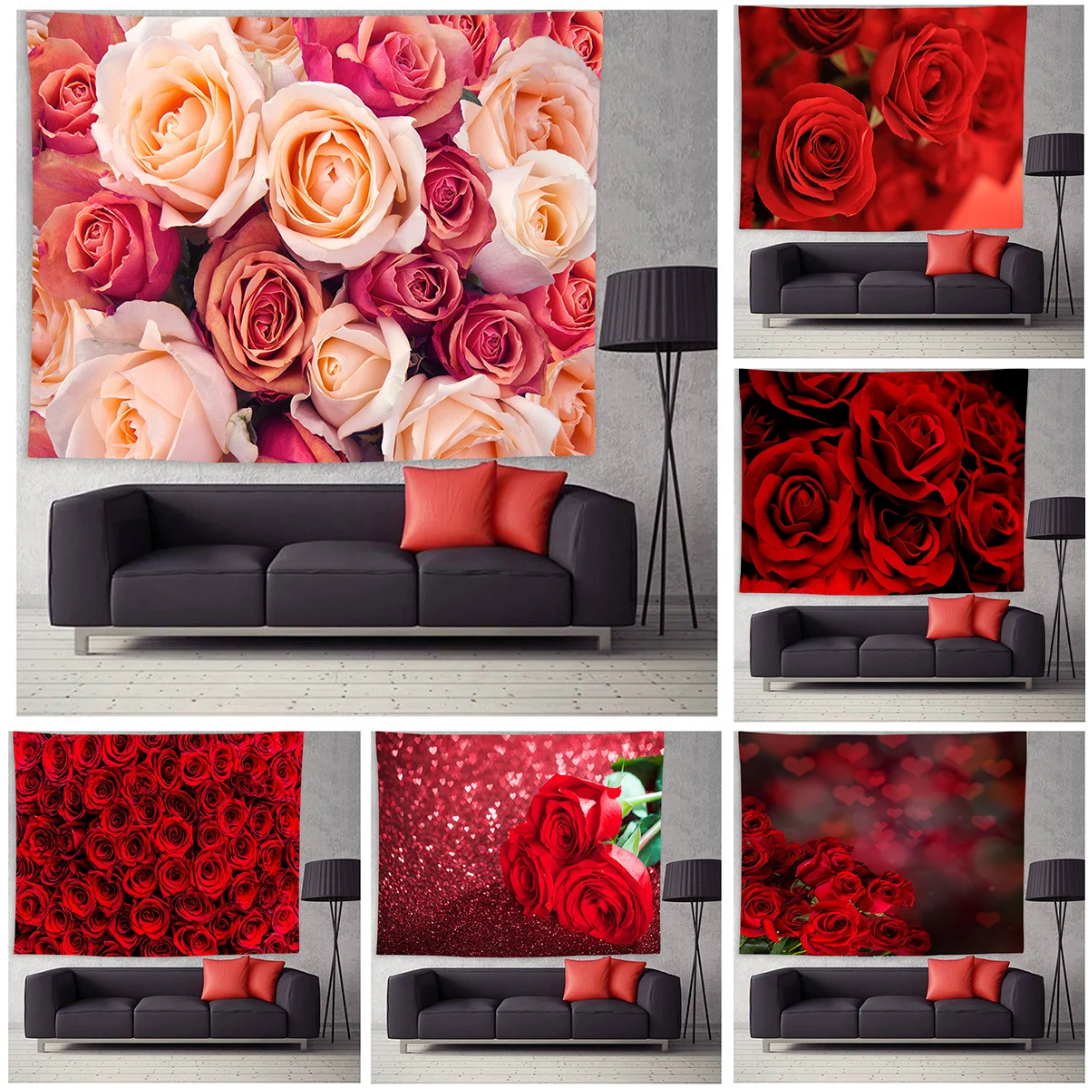 Настенный гобелен с 3D принтом красных роз, настенный художественный Декор для дома, ландшафтный рисунок
Настенный гобелен с 3D принтом красных роз, настенный художественный Декор для дома, ландшафтный рисунок