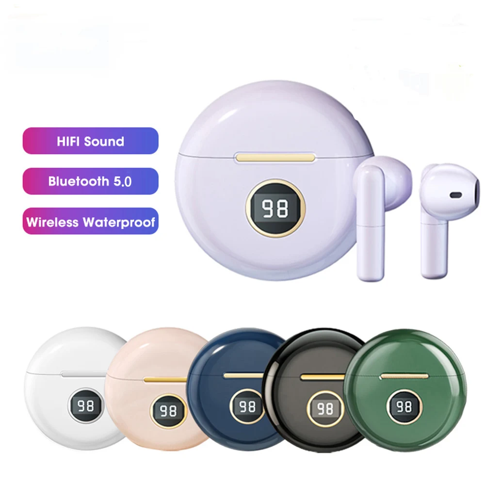 Earbuds Wireless TWS Bluetooth 5.0 Headphones ENC In-Ear Waterproof Earphones with Mic Video Gamer Headset Digital Display
Earbuds Wireless TWS Bluetooth 5.0 Headphones ENC In-Ear Waterproof Earphones with Mic Video Gamer Headset Digital Display