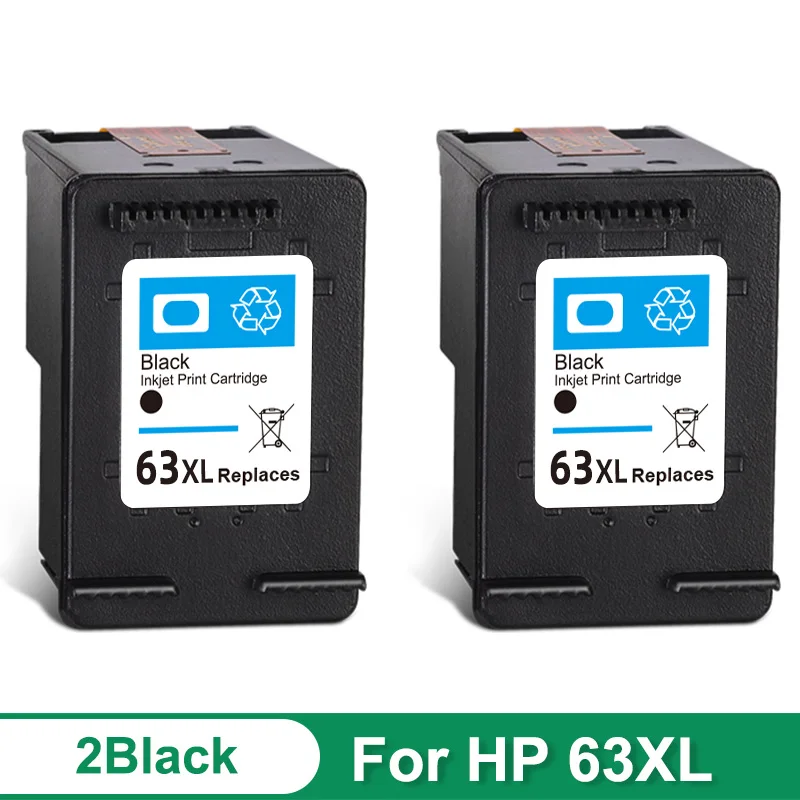 

Восстановленные чернильные картриджи repalцемент для HP 63 63XL черный Deskjet 1110 1112 2130 2131 2132 2133 2134 3630 чернила для принтера