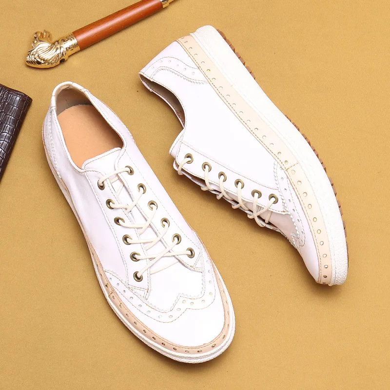Italian Luxury Men Brogues Shoes Genuine Leather Daily Casual Sneakers Quaity Comfortable Fashion White Laces Man Designer Shoes
Italian Luxury Men Brogues Shoes Genuine Leather Daily Casual Sneakers Quaity Comfortable Fashion White Laces Man Designer Shoes
