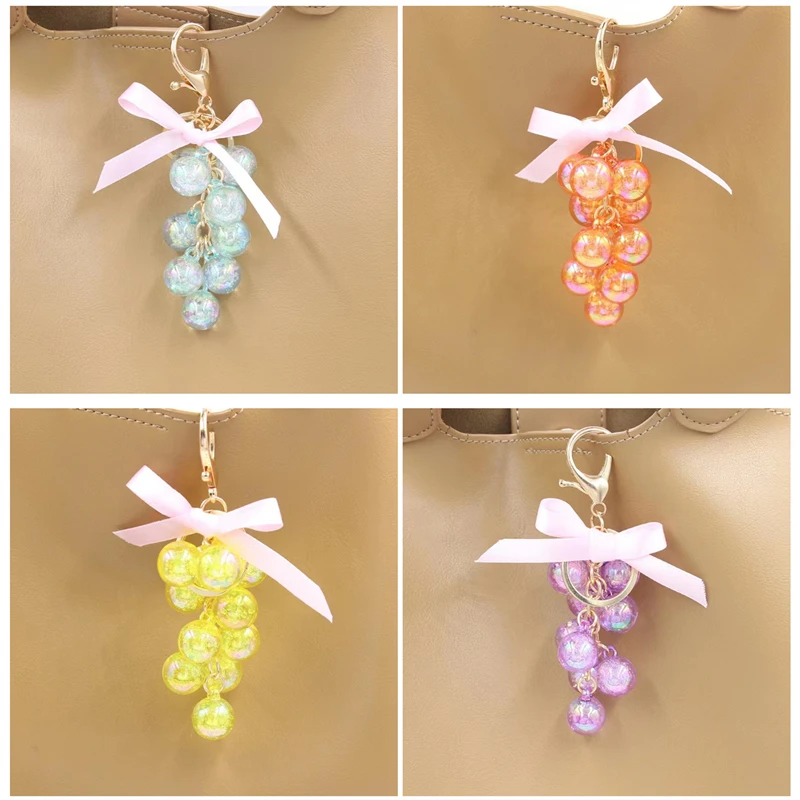 8Pcs/Lot Keychain For Women Girl Fashion Crystal Grape String Beads Acrylic Key Ring Pendant Bag Car Key Chain Pendant Jewelry
8Pcs/Lot Keychain For Women Girl Fashion Crystal Grape String Beads Acrylic Key Ring Pendant Bag Car Key Chain Pendant Jewelry