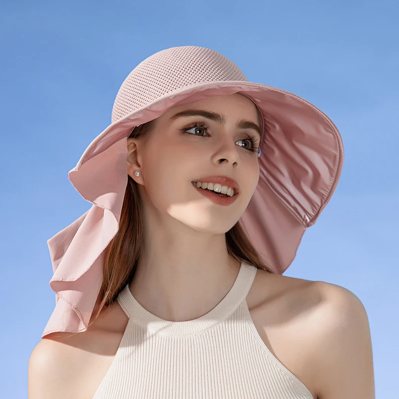 New Bow Pleat Design Sunshade Bucket Hat Women's Outdoor Sun Protection Beach Cap Mesh Breathable Shawl Summer Accessories
New Bow Pleat Design Sunshade Bucket Hat Women's Outdoor Sun Protection Beach Cap Mesh Breathable Shawl Summer Accessories