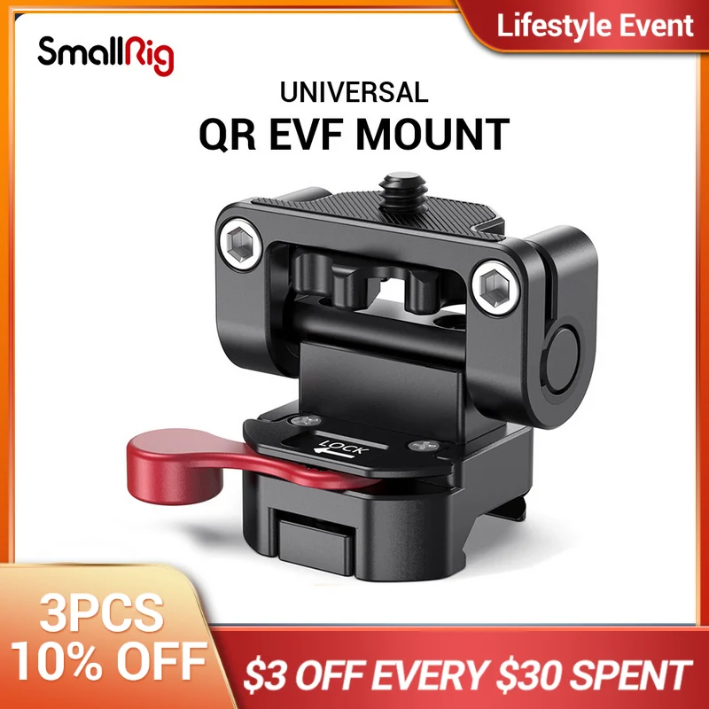SmallRig Dual Camera EVF Mount with a Nato Clamp Quick Release Adjustable Monitor Holder For follow focus
SmallRig Dual Camera EVF Mount with a Nato Clamp Quick Release Adjustable Monitor Holder For follow focus