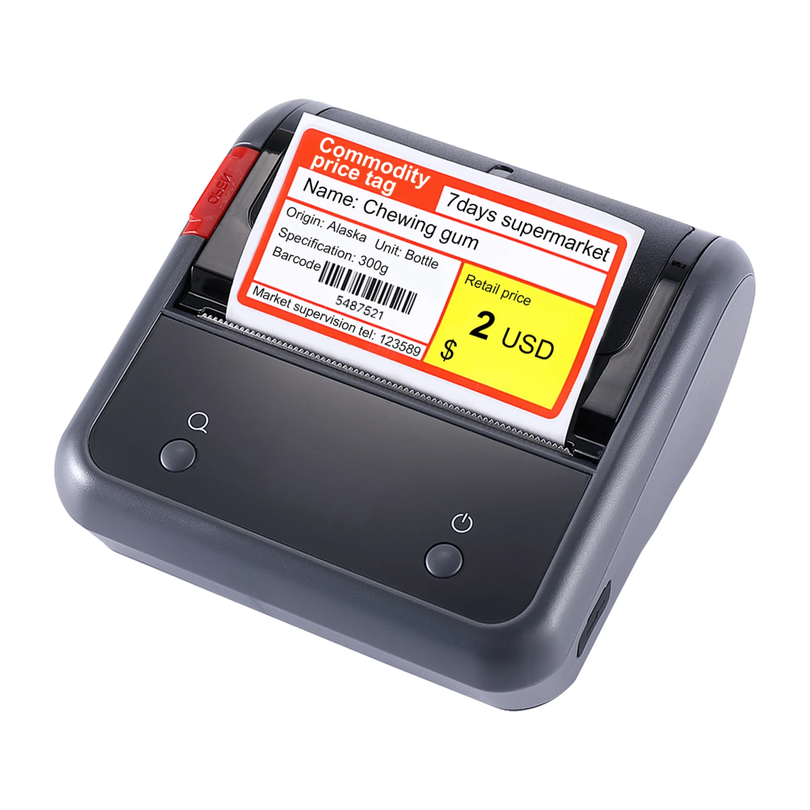 Portable 80mm Thermal Label Printer BT Label Maker Sticker Machine with Rechargeable Battery Compatible with iOS Androi
Portable 80mm Thermal Label Printer BT Label Maker Sticker Machine with Rechargeable Battery Compatible with iOS Androi