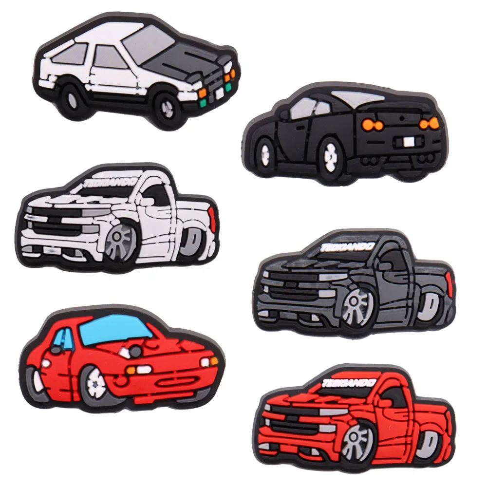 6PCS PVC Cartoon Shoe Charms Kawaii Vehicle Kinds Of Car Croc Charms Accessories Decorations Hole Shoes Ornaments Children Gift
6PCS PVC Cartoon Shoe Charms Kawaii Vehicle Kinds Of Car Croc Charms Accessories Decorations Hole Shoes Ornaments Children Gift
