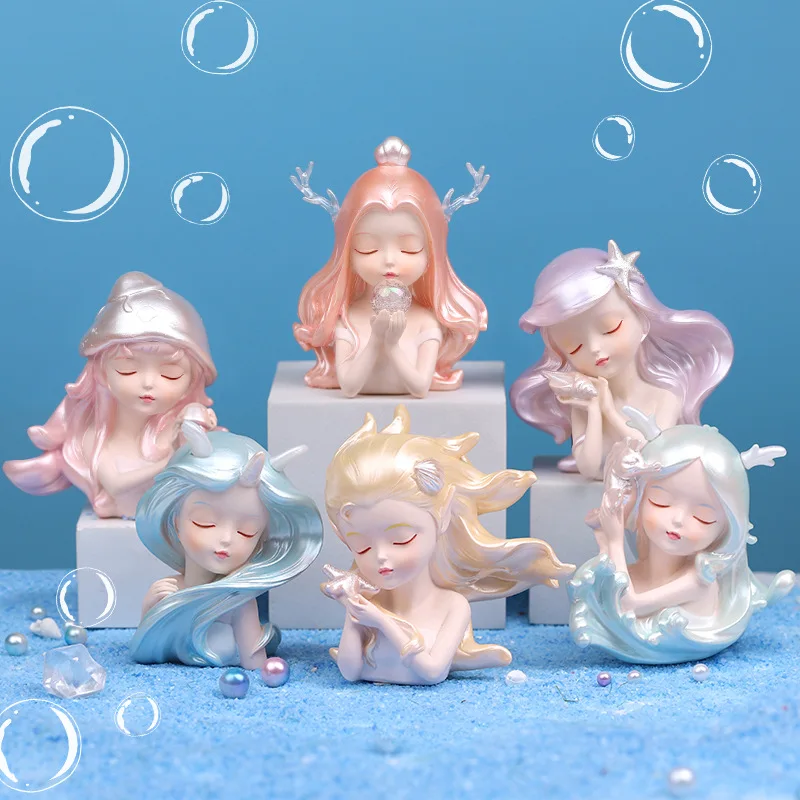 Pretty Ocean Fairy Girls Ornaments Long Haired Fairy Delicate Mermaid Ornaments Gift for Friends Desk Car Home Decoration
Pretty Ocean Fairy Girls Ornaments Long Haired Fairy Delicate Mermaid Ornaments Gift for Friends Desk Car Home Decoration