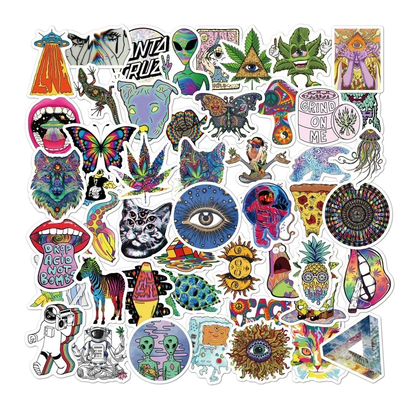 10/30/50pcs Cartoon Psychedelic Gothic Cool Stickers Aesthetic Art Graffiti Decals Skateboard Fridge Guitar DIY Sticker
10/30/50pcs Cartoon Psychedelic Gothic Cool Stickers Aesthetic Art Graffiti Decals Skateboard Fridge Guitar DIY Sticker