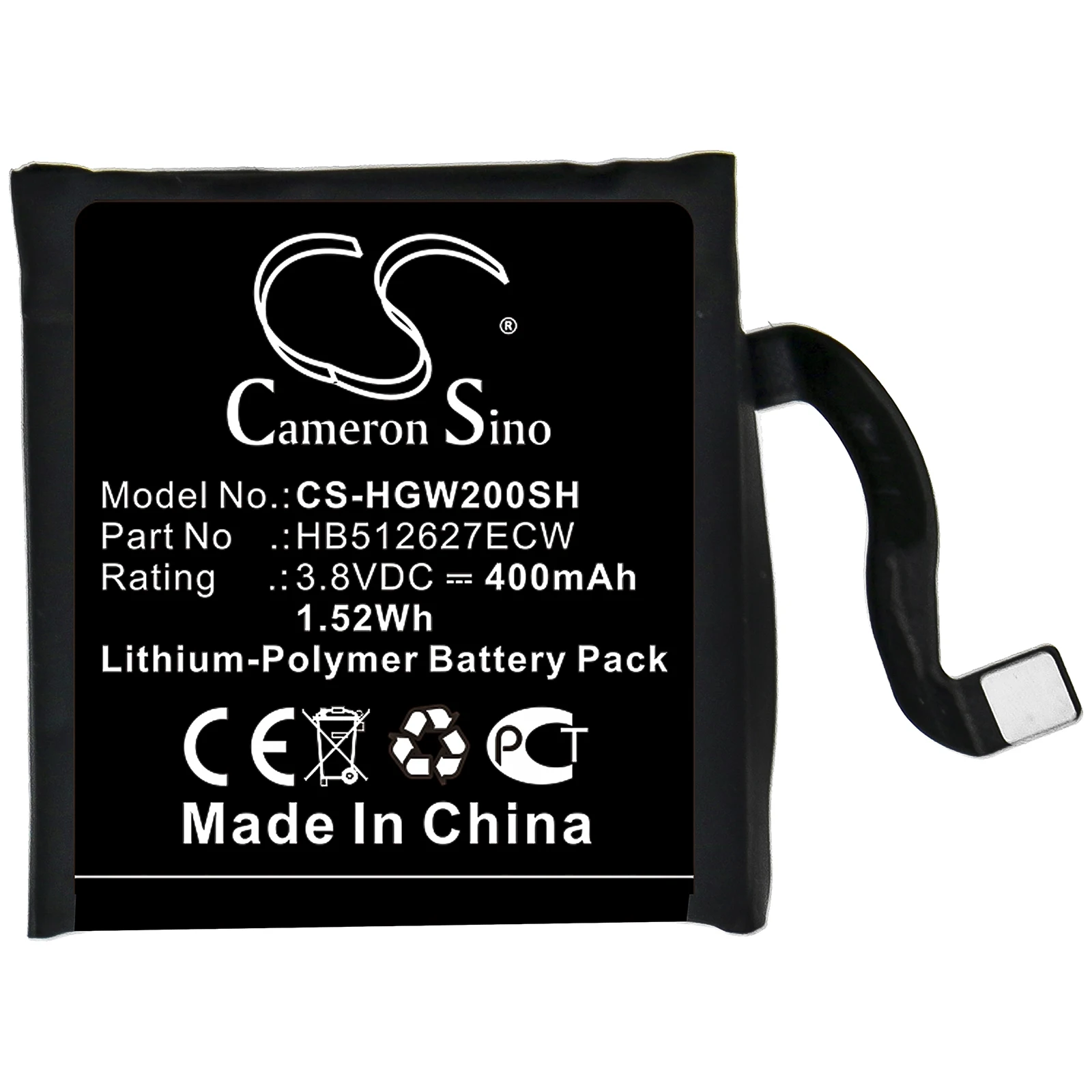 Аккумулятор Cameron Sino 400 мАч для Huawei Watch 2 4G Watch 2 Pro 4G HB512627ECW
Аккумулятор Cameron Sino 400 мАч для Huawei Watch 2 4G Watch 2 Pro 4G HB512627ECW