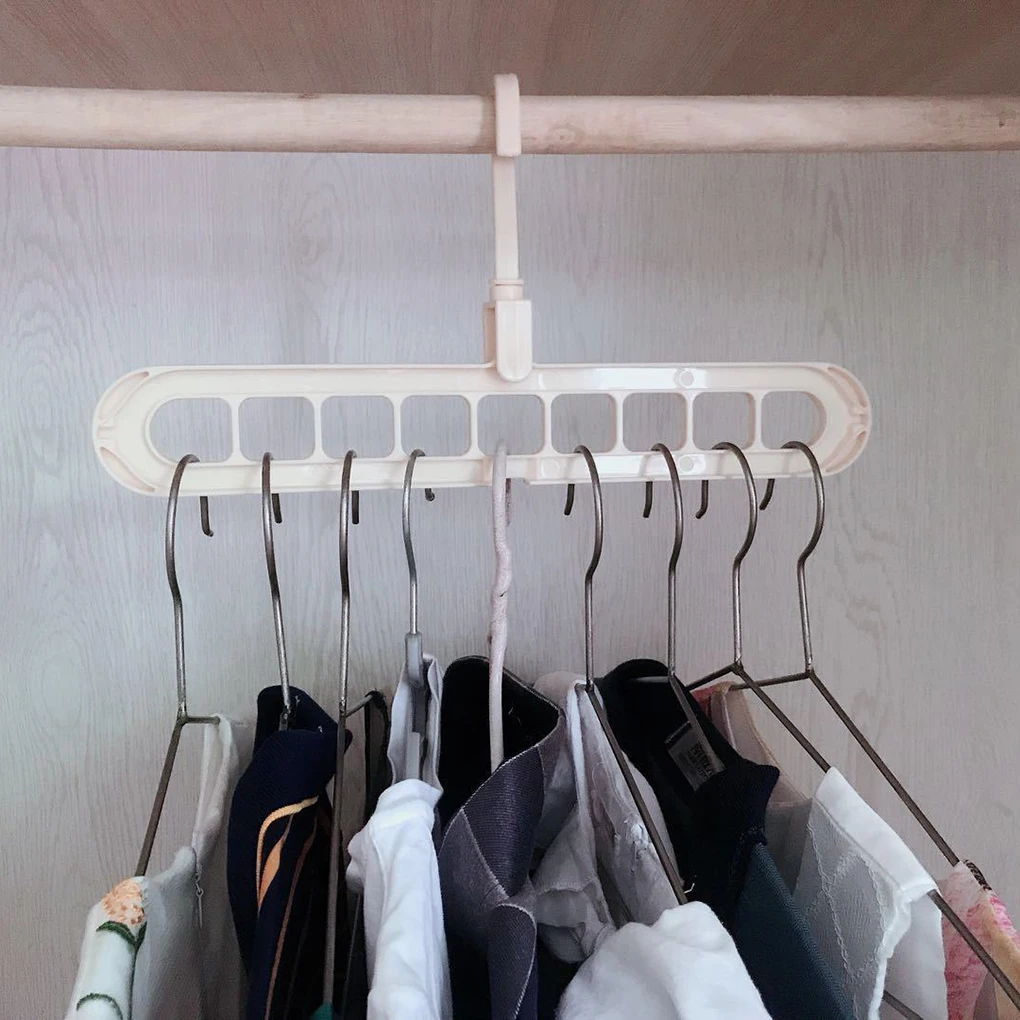 Multifunctional Nine Hole Clothes Rotatable Hanger Space Saving Towel Closet Organizer Plastic Clothing Storage Rack
Multifunctional Nine Hole Clothes Rotatable Hanger Space Saving Towel Closet Organizer Plastic Clothing Storage Rack