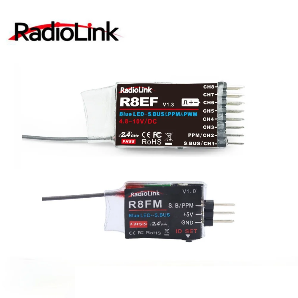 

RadioLink R8EF/R8FM 8CH Reciever 2000 Meters Control Distance PWM PPM SBUS Signals Output for T8FB T8S RC6GS V2 RC4GS