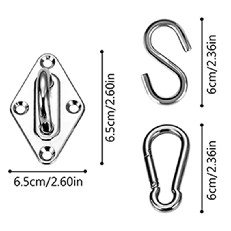 Stainless Sun Shade Sail Canopy Fitting for Rectangle Sun Shade Sail Installation Outdoors Patio Awning Attachment Set
Stainless Sun Shade Sail Canopy Fitting for Rectangle Sun Shade Sail Installation Outdoors Patio Awning Attachment Set