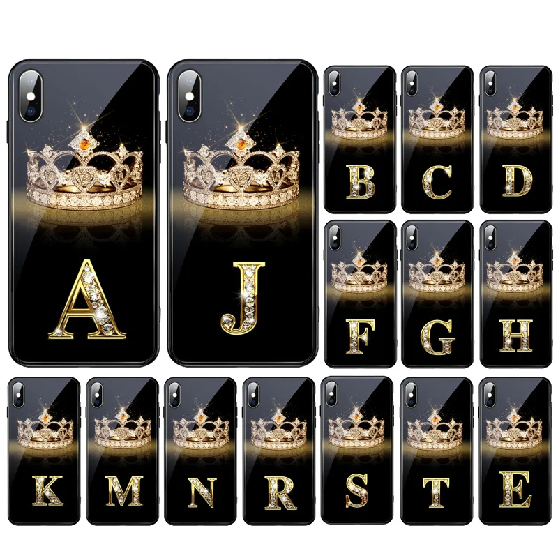 Diamond Crown Letter Glass Funda Cell phone case For iphone 13 Pro Max 12 11 Pro Max XS XR X 8 7 Plus SE2 Mobile Phones Case
Diamond Crown Letter Glass Funda Cell phone case For iphone 13 Pro Max 12 11 Pro Max XS XR X 8 7 Plus SE2 Mobile Phones Case