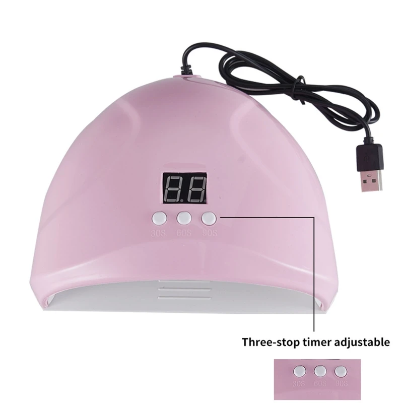 36W Nail Dryer Curing Lamp Nail Dryer For Gel And Regular Polish UV LED Nail Lamp for Nails with 3 Timer Set
36W Nail Dryer Curing Lamp Nail Dryer For Gel And Regular Polish UV LED Nail Lamp for Nails with 3 Timer Set