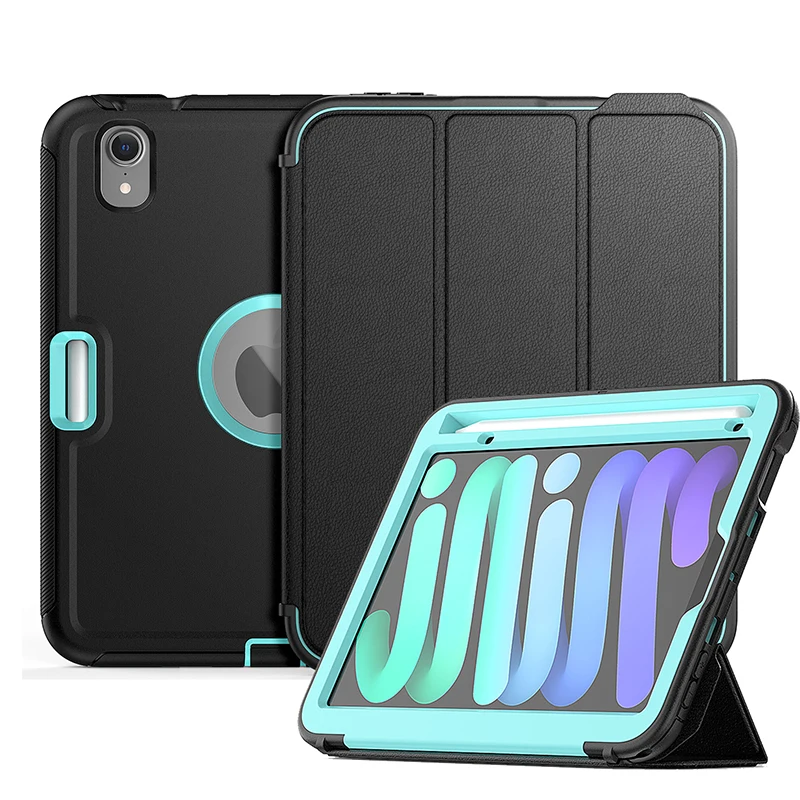 Smart Cover Silicone Leather Case For iPad Mini 6 5 4 Kids Safe Heavy Duty Armor Shockproof Cover For iPad Pro 11 12.9 Air 4 5
Smart Cover Silicone Leather Case For iPad Mini 6 5 4 Kids Safe Heavy Duty Armor Shockproof Cover For iPad Pro 11 12.9 Air 4 5