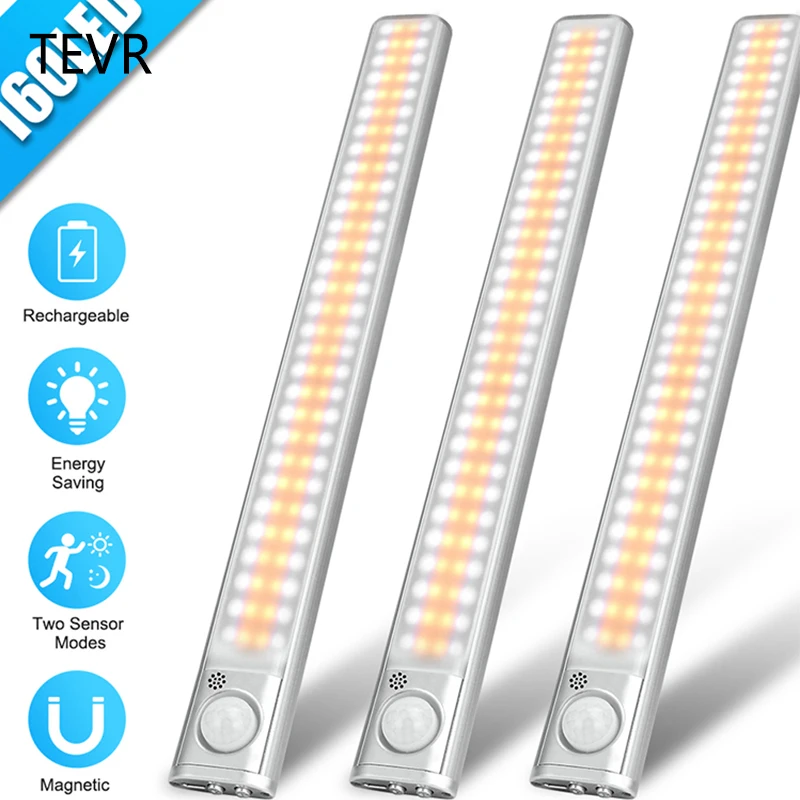 160 LED Night Light USB Motion Sensor Light Rechargeable Led Lamp Bedroom Decor Night Lamp Backlight For Cabinets
160 LED Night Light USB Motion Sensor Light Rechargeable Led Lamp Bedroom Decor Night Lamp Backlight For Cabinets