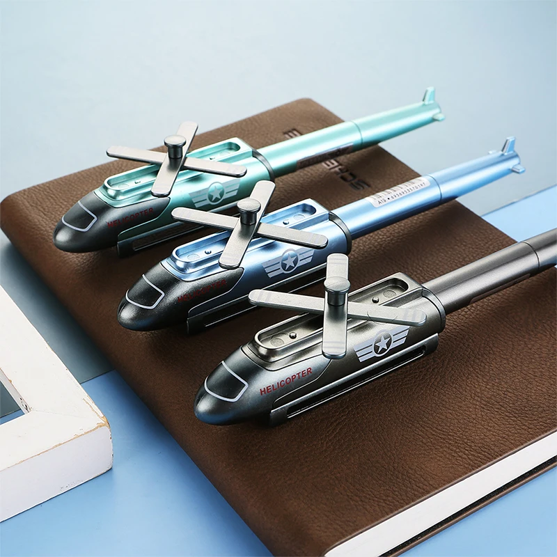 1Pc Creative Helicopter Metal Gel Pen 0.5mm Black Ink Writing Novelty Kids Toys Pen School Office Stationery Supplies
1Pc Creative Helicopter Metal Gel Pen 0.5mm Black Ink Writing Novelty Kids Toys Pen School Office Stationery Supplies