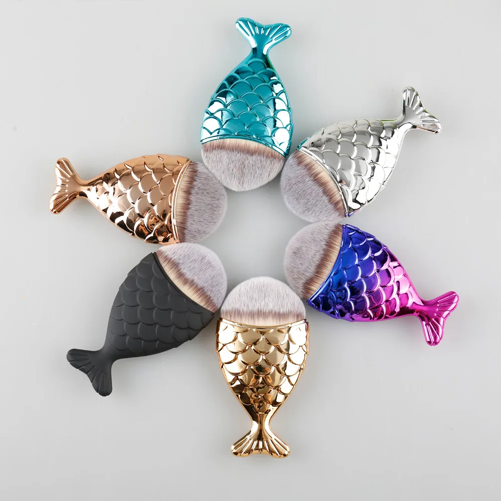 New 1pcs Mermaid Shape Makeup Brush Powder Blush Foundation Cosmetic Fish Tools 5 Colors
New 1pcs Mermaid Shape Makeup Brush Powder Blush Foundation Cosmetic Fish Tools 5 Colors