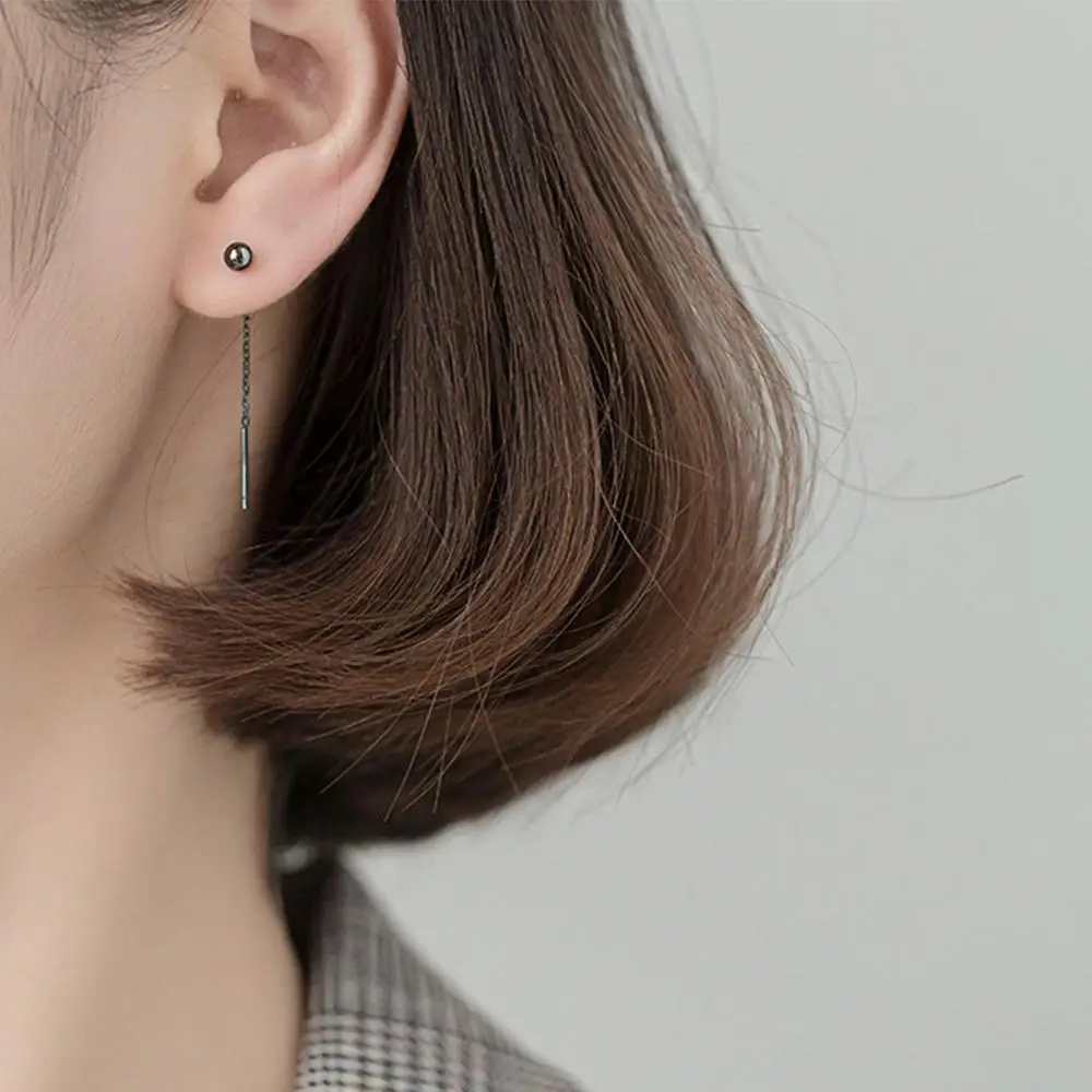 Gifts 4cm Simple Short Minimalist Creative Stud Earring Tassel Earrings Little Bead Fashino Jewelry
Gifts 4cm Simple Short Minimalist Creative Stud Earring Tassel Earrings Little Bead Fashino Jewelry