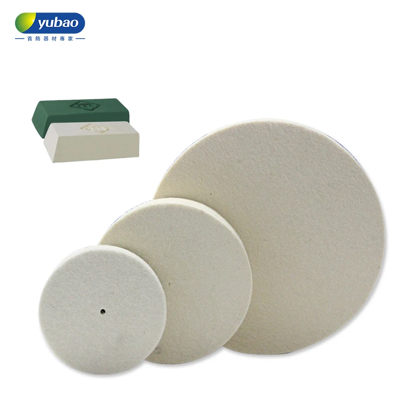 Yubao Solid Felt Wheel Stainless Steel Metal Jewelry Jade Surface Polished 3/4/6 Inch Round Thick Parallel Fine Wool Wheel
Yubao Solid Felt Wheel Stainless Steel Metal Jewelry Jade Surface Polished 3/4/6 Inch Round Thick Parallel Fine Wool Wheel