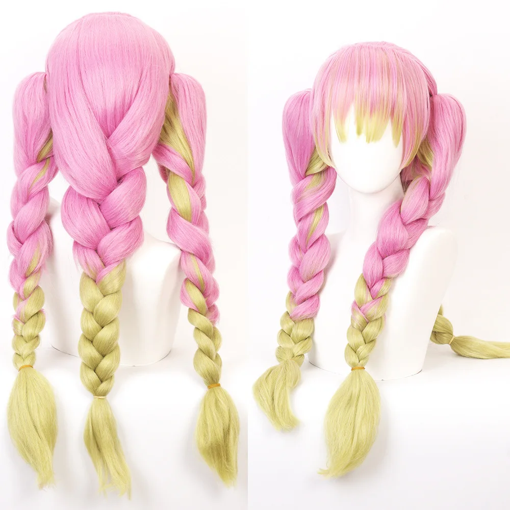 Mitsuri Kanroji Demon Slayer: Anime Wig Love Column Ganluji Mili Cosplay Wig Double Tiger Clip Ponytail Wig Synthetic Hair
Mitsuri Kanroji Demon Slayer: Anime Wig Love Column Ganluji Mili Cosplay Wig Double Tiger Clip Ponytail Wig Synthetic Hair