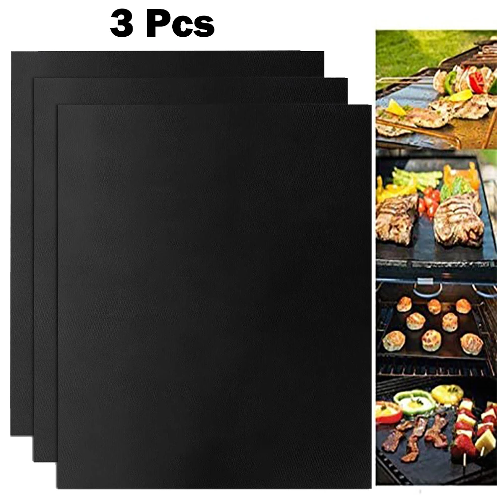 Portable Grill Mat BBQ Mat 3pcs; Black 50*40cm BBQ Baking Pad Barbecue Oven Tool Reusable Outdoor Picnic Cooking Tool
Portable Grill Mat BBQ Mat 3pcs; Black 50*40cm BBQ Baking Pad Barbecue Oven Tool Reusable Outdoor Picnic Cooking Tool