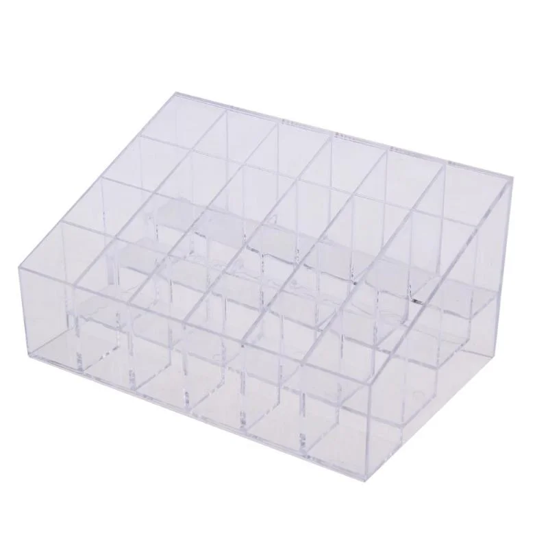 Clear Acrylic 24 Grid Makeup Organizer Storage Box Lipstick Nail Polish Display Stand Holder Cosmetic Jewelry Organizer Box Case
Clear Acrylic 24 Grid Makeup Organizer Storage Box Lipstick Nail Polish Display Stand Holder Cosmetic Jewelry Organizer Box Case