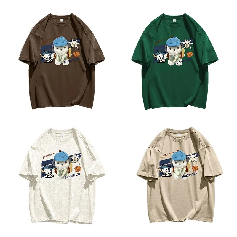New Anime Kawaii Sanrio Pochacco Short Sleeve Couple Summer Cute Print Breathable Loose Round Neck Cotton Top Girl Birthday Gift
New Anime Kawaii Sanrio Pochacco Short Sleeve Couple Summer Cute Print Breathable Loose Round Neck Cotton Top Girl Birthday Gift