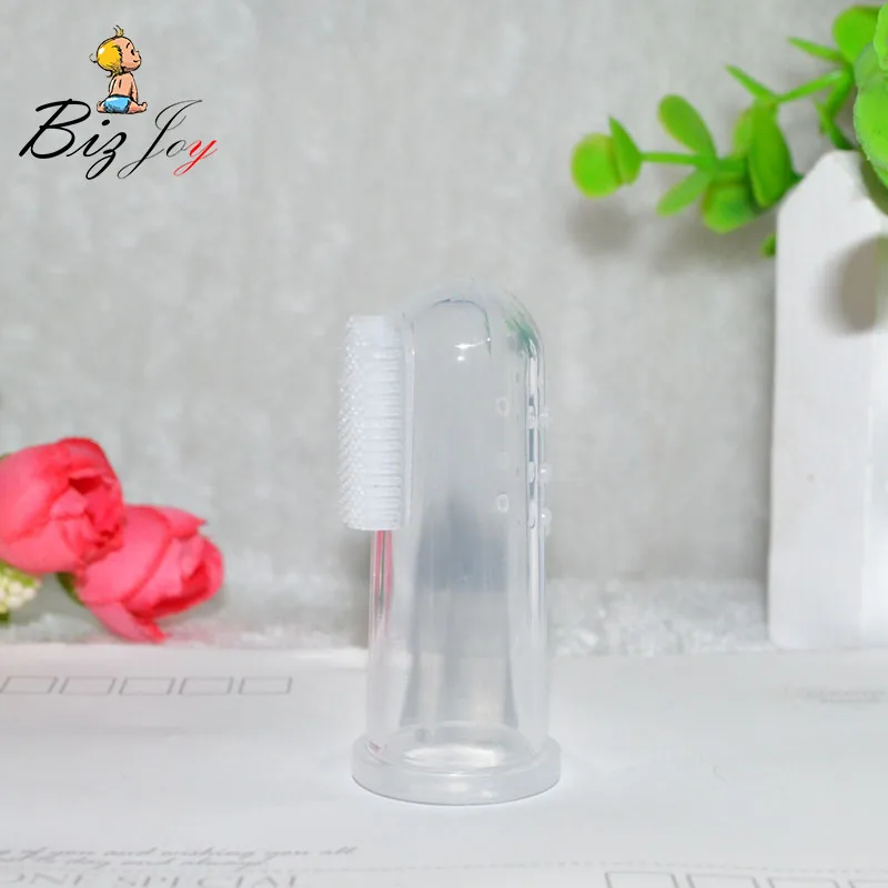 Transparent clear Crystal Kids Useful Soother Teether Food grade silicone Mother Infant finger toothbrush Teeth clean Baby Care
Transparent clear Crystal Kids Useful Soother Teether Food grade silicone Mother Infant finger toothbrush Teeth clean Baby Care