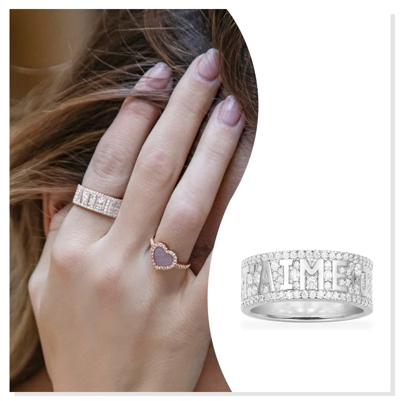 925 Sterling Silver Zircon Ring Silver Lettering Irregular 2022 New Valentine's Day Gift Classic Luxury Fashion Boutique
925 Sterling Silver Zircon Ring Silver Lettering Irregular 2022 New Valentine's Day Gift Classic Luxury Fashion Boutique
