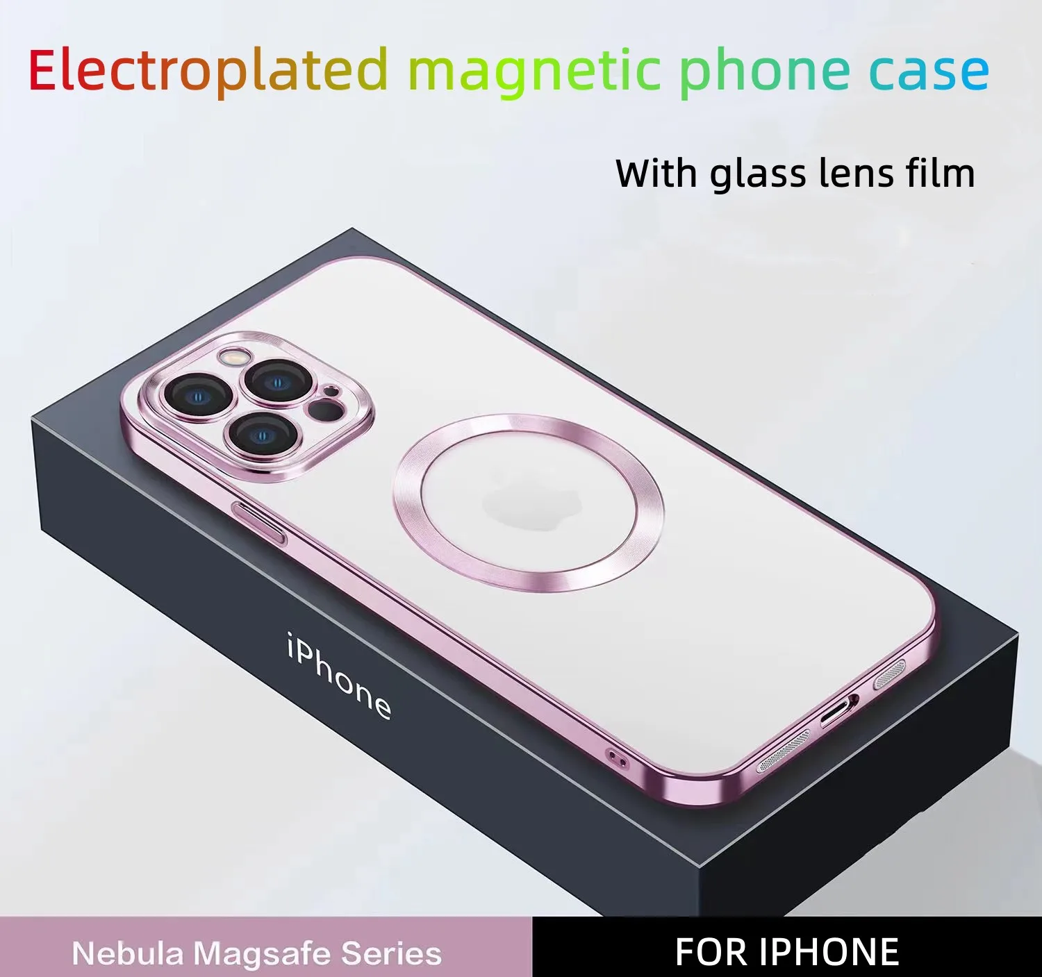 Electroplated Magnetic Phone Case With Lens Film Boot Animation For iPhone 13 11 14 Pro Max 12 Mini 14Plus Soft Protection Cover
Electroplated Magnetic Phone Case With Lens Film Boot Animation For iPhone 13 11 14 Pro Max 12 Mini 14Plus Soft Protection Cover