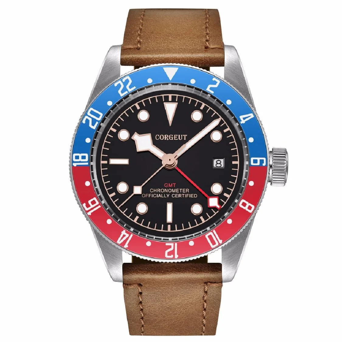 Corgeut Watch Men Automatic GMT Luminous Clock Men Waterproof Mechanical Male Watch Top Brand Relogio Masculino Sapphire Crystal
Corgeut Watch Men Automatic GMT Luminous Clock Men Waterproof Mechanical Male Watch Top Brand Relogio Masculino Sapphire Crystal