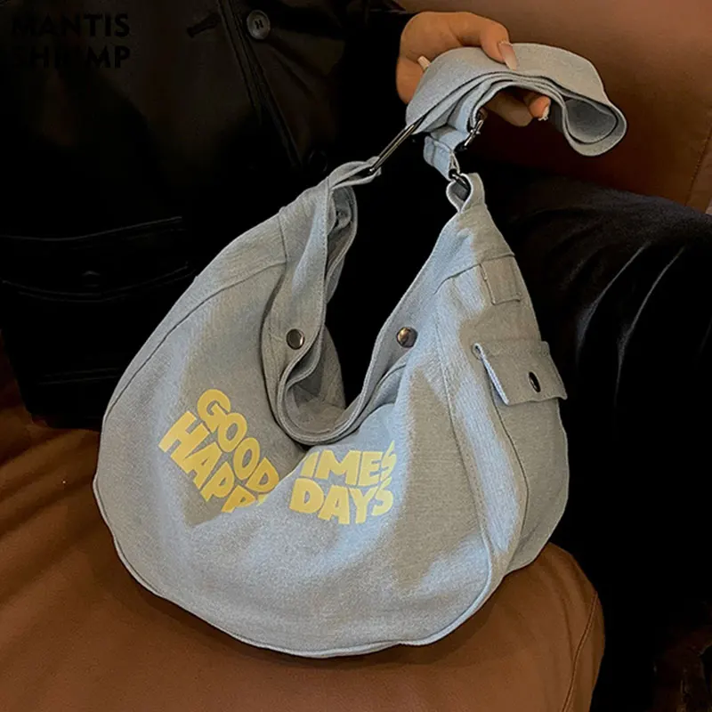 Женская сумка из джинсовой ткани, женская сумка через плечо, Большая вместительная дизайнерская сумка-хобо, сумка через плечо, синяя Холщовая Сумка
Женская сумка из джинсовой ткани, женская сумка через плечо, Большая вместительная дизайнерская сумка-хобо, сумка через плечо, синяя Холщовая Сумка