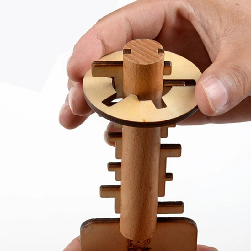 Wooden Toy Unlock Puzzle Key Funny Kong Ming Lock Toys Educational Kids Jigsaw Montessori Toys Children Adult Thinking Games
Wooden Toy Unlock Puzzle Key Funny Kong Ming Lock Toys Educational Kids Jigsaw Montessori Toys Children Adult Thinking Games