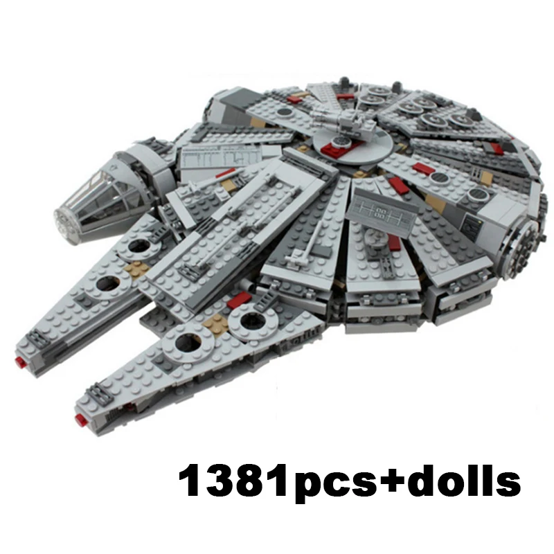 1381pcs DIY Millennium Eclipse Class Star Falcon Wars TIE Fighter Model Building Blocks Enlighten Figure Toys For Children
1381pcs DIY Millennium Eclipse Class Star Falcon Wars TIE Fighter Model Building Blocks Enlighten Figure Toys For Children