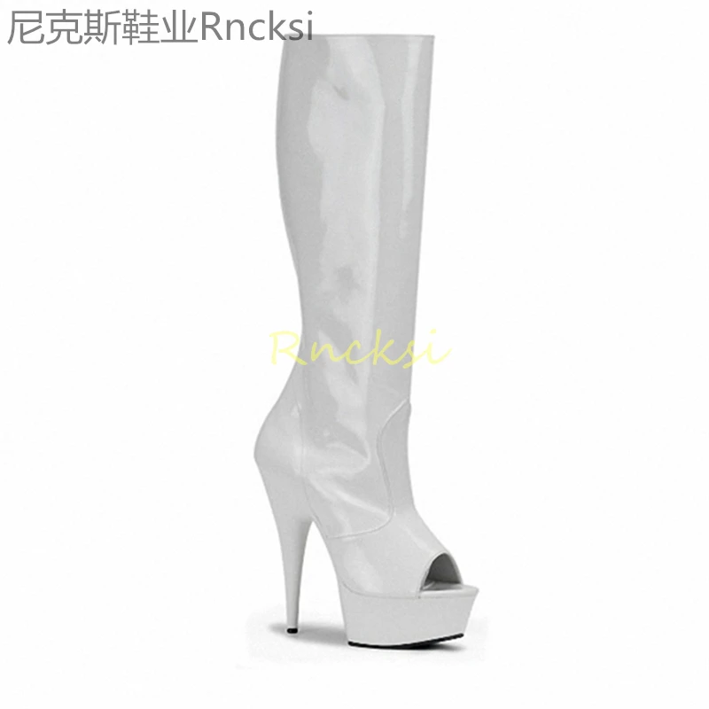 15cm High waterproof platform new booties women's thin heel thick sole Joker leaky toe fashion boots
15cm High waterproof platform new booties women's thin heel thick sole Joker leaky toe fashion boots